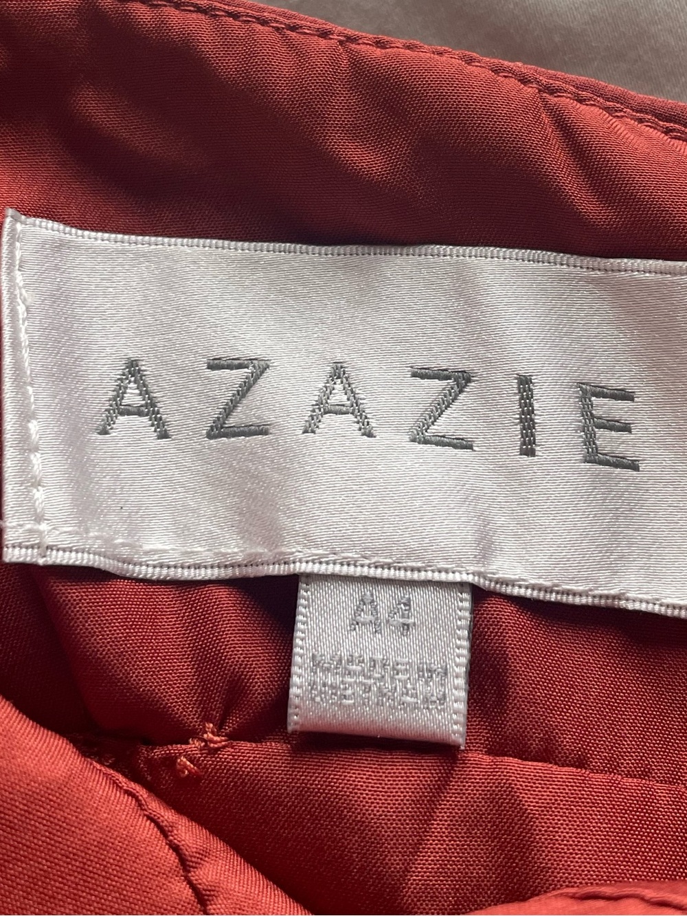 Azazie Rust Red Spaghetti-Strap Maxi Dress - Picture 7 of 11